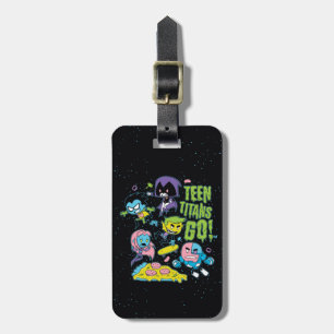 Teen Titans Go!   Gnarly 90's Pizza Graphic Luggage Tag