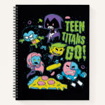 Teen Titans Go! | Gnarly 90's Pizza Graphic Notebook