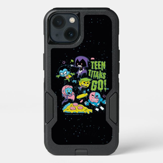 Teen Titans Go! | Gnarly 90's Pizza Graphic Otterbox iPhone Case (Back)