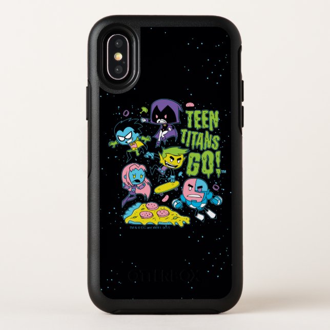 Teen Titans Go! | Gnarly 90's Pizza Graphic Otterbox iPhone Case (Back)