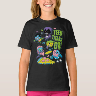 Teen Titans Go! Gnarly 90's Pizza Graphic T-Shirt