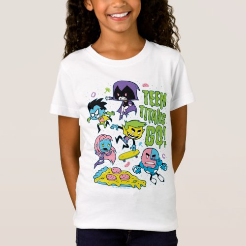 Teen Titans Go  Gnarly 90s Pizza Graphic T_Shirt