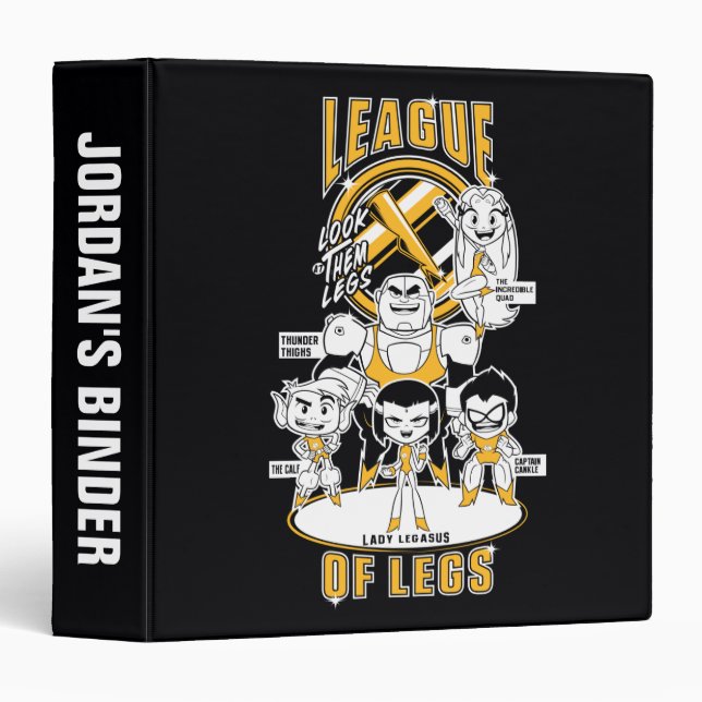 Teen Titans Go! | League of Legs 3 Ring Binder (Front/Spine)