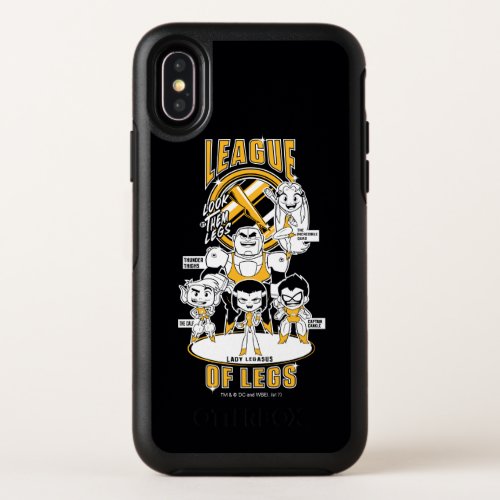 Teen Titans Go  League of Legs OtterBox Symmetry iPhone X Case