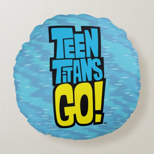 Teen Titans Go  Logo Round Pillow