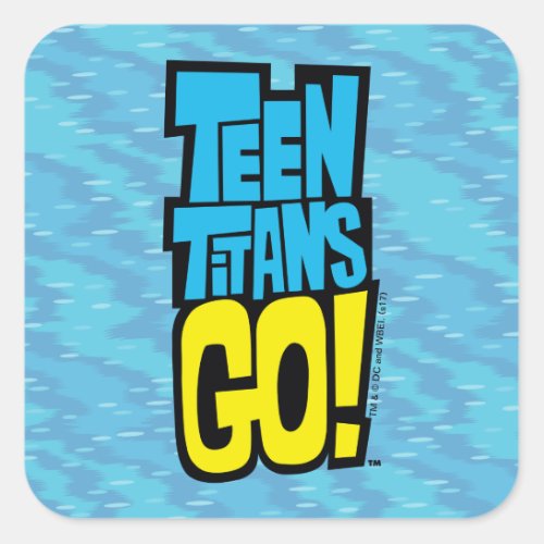 Teen Titans Go  Logo Square Sticker