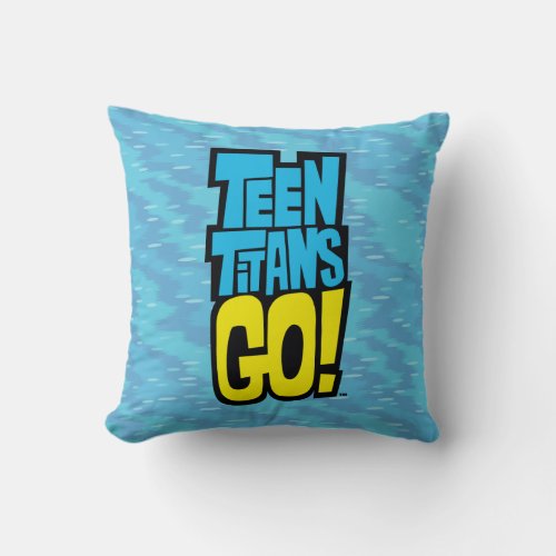 Teen Titans Go  Logo Throw Pillow