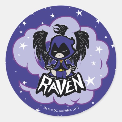 Teen Titans Go  Raven Attack Classic Round Sticker