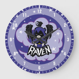 Teen Titans Go! Raven Attack Large Clock