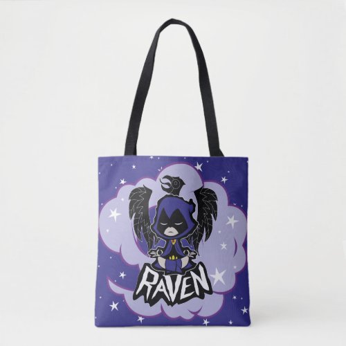 Teen Titans Go  Raven Attack Tote Bag
