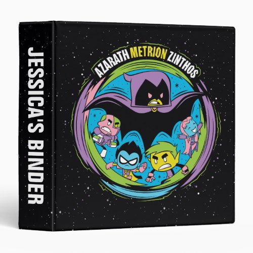 Teen Titans Go  Raven Azarath Metrion Zinthos 3 Ring Binder