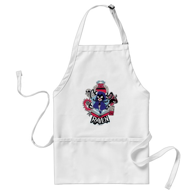 Teen Titans Go! | Raven Demonic Powers Graphic Adult Apron (Front)
