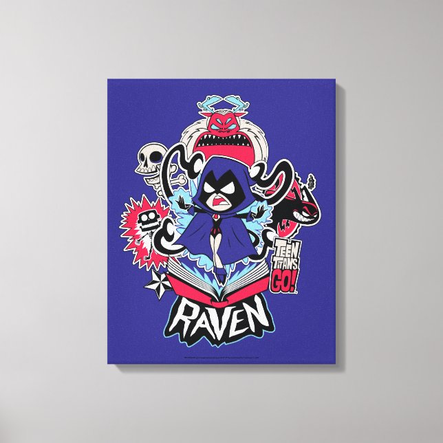 Teen Titans Go! | Raven Demonic Powers Graphic Canvas Print (Front)