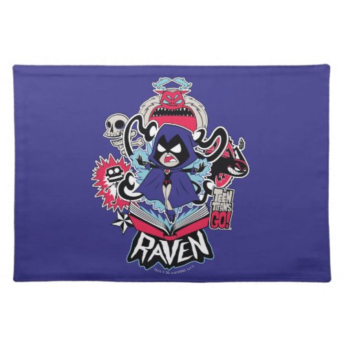 Teen Titans Go  Raven Demonic Powers Graphic Cloth Placemat