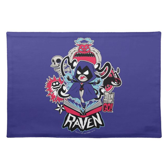Teen Titans Go! | Raven Demonic Powers Graphic Cloth Placemat (Front)