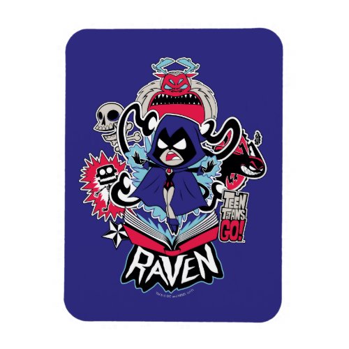 Teen Titans Go  Raven Demonic Powers Graphic Magnet