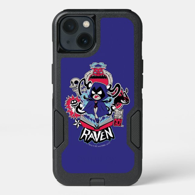 Teen Titans Go! | Raven Demonic Powers Graphic Otterbox iPhone Case (Back)