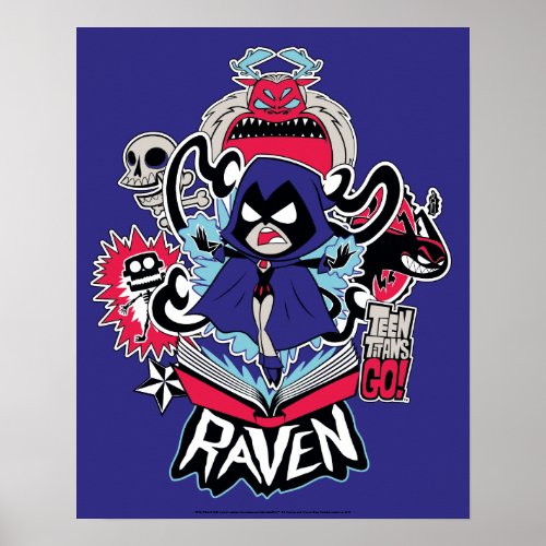 Teen Titans Go  Raven Demonic Powers Graphic Poster