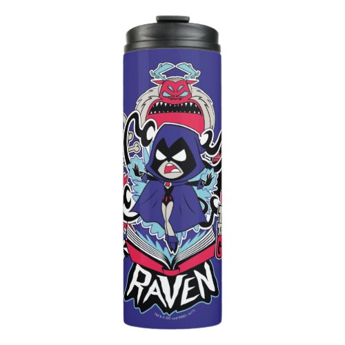 Teen Titans Go  Raven Demonic Powers Graphic Thermal Tumbler