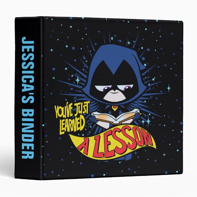 Teen Titans Go! | Raven "Learned A Lesson" Binder (Front/Spine)