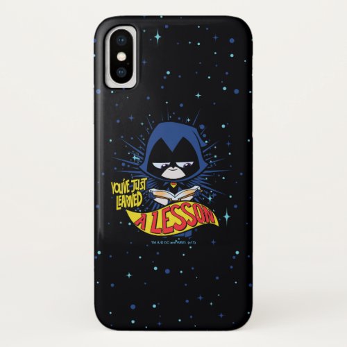 Teen Titans Go  Raven Learned A Lesson iPhone X Case