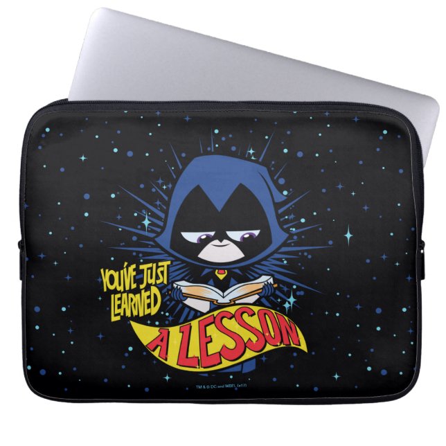 Teen Titans Go! | Raven "Learned A Lesson" Laptop Sleeve (Front)