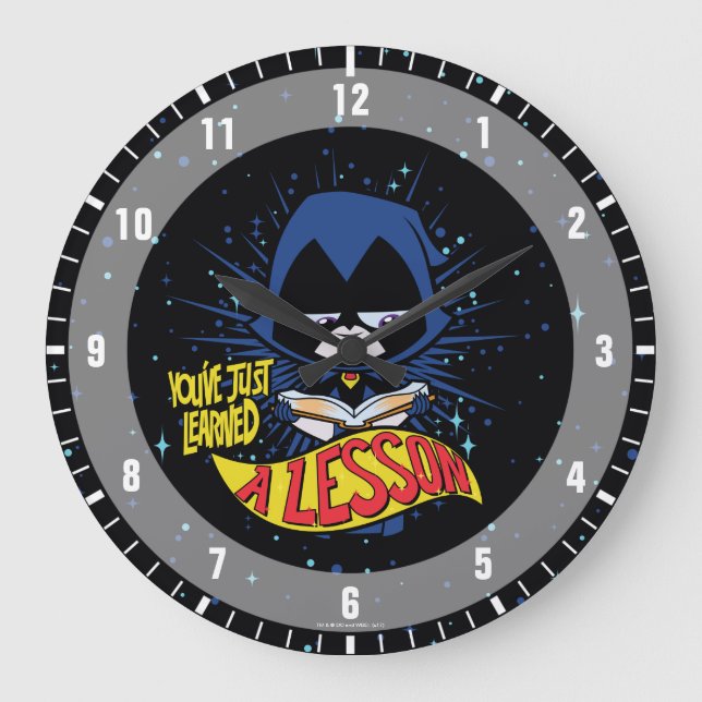 Teen Titans Go! | Raven "Learned A Lesson" Large Clock (Front)