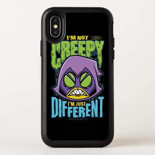 Teen Titans Go  Raven Not Creepy Im Different OtterBox Symmetry iPhone X Case