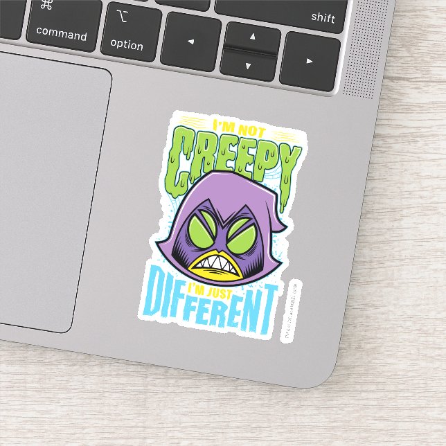 Teen Titans Go! | Raven "Not Creepy I'm Different" Sticker (Detail)