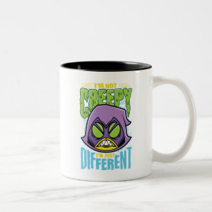 Teen Titans Go!   Raven "Not Creepy I'm Different" Two-Tone Coffee Mug