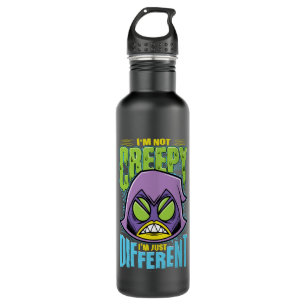 Teen Titans Go! Raven "Not Creepy I'm Different" Water Bottle