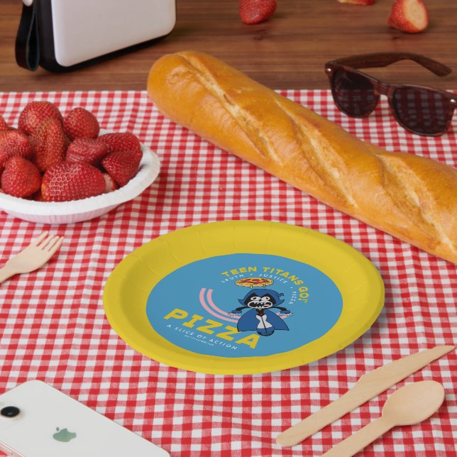 Teen Titans Go! Raven "Truth Justice Pizza" Paper Plates (Picnic)