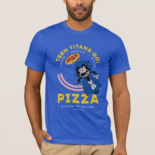 Teen Titans Go Raven Truth Justice Pizza T_Shirt