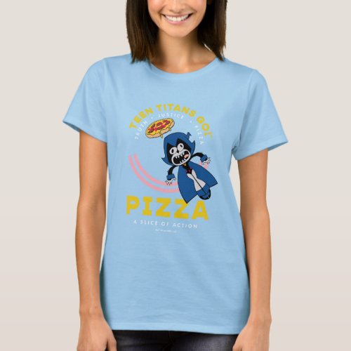 Teen Titans Go Raven Truth Justice Pizza T_Shirt