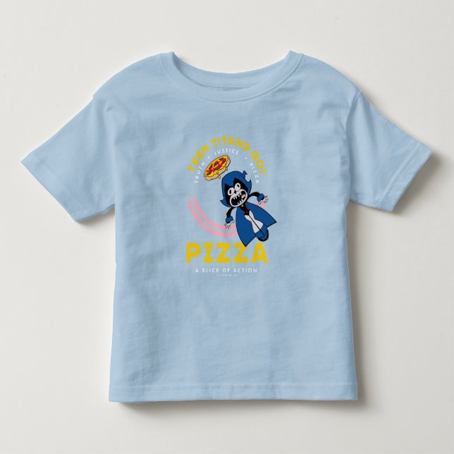 Teen Titans Go! Raven "Truth Justice Pizza" Toddler T-shirt (Front)