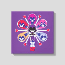Teen Titans Go! | Raven's Emoticlones Canvas Print