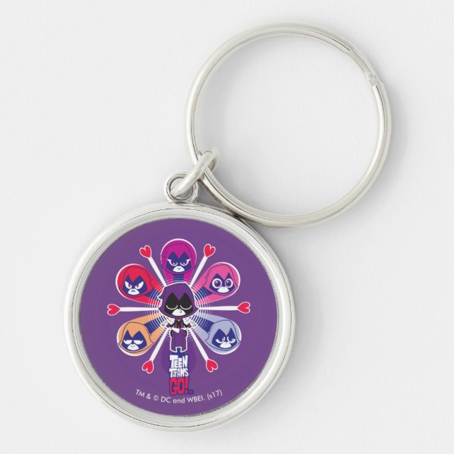 Teen Titans Go! | Raven's Emoticlones Keychain (Front)