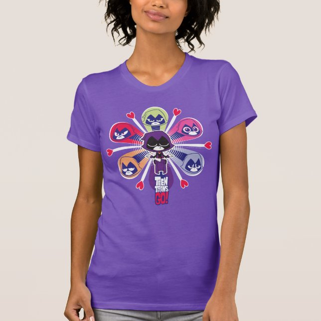 Teen Titans Go! | Raven's Emoticlones T-Shirt (Front)