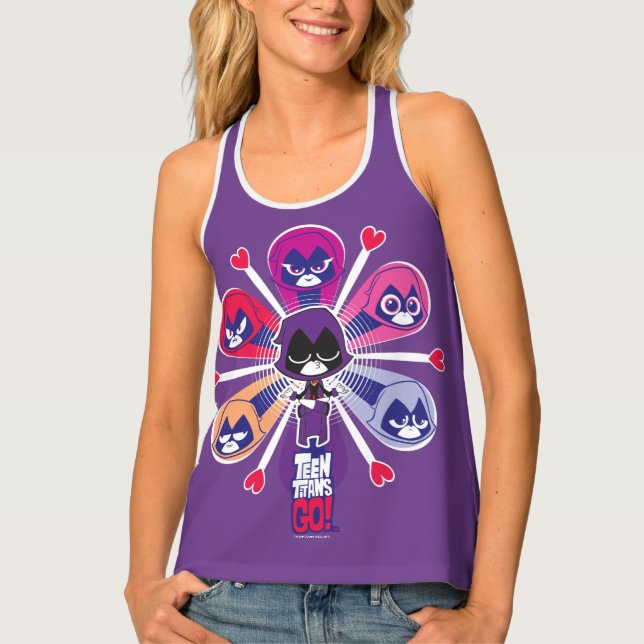 Teen Titans Go! | Raven's Emoticlones Tank Top (Front)