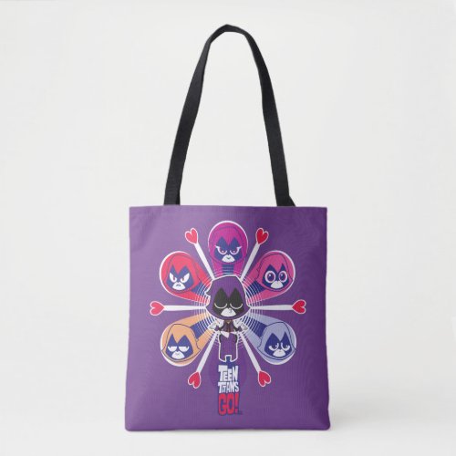 Teen Titans Go  Ravens Emoticlones Tote Bag
