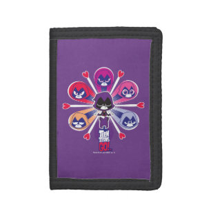 Teen Titans Go! Raven's Emoticlones Tri-fold Wallet