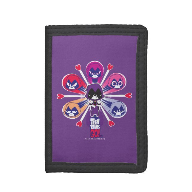 Teen Titans Go! | Raven's Emoticlones Trifold Wallet (Front Vertical)