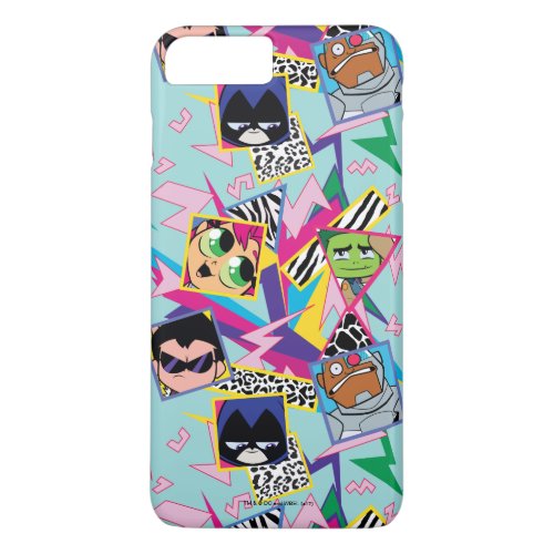 Teen Titans Go  Retro 90s Group Collage iPhone 8 Plus7 Plus Case