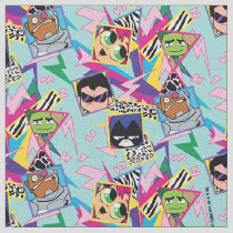 Teen Titans Go! | Retro 90's Group Collage Fabric