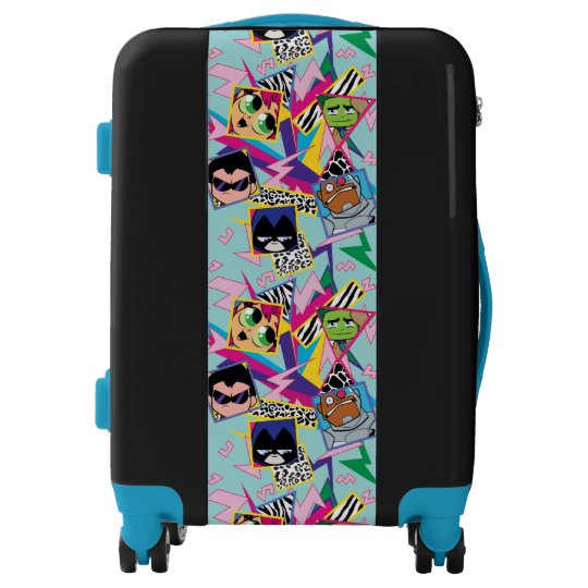 Teen Titans Go! | Retro 90's Group Collage Luggage | Zazzle.com