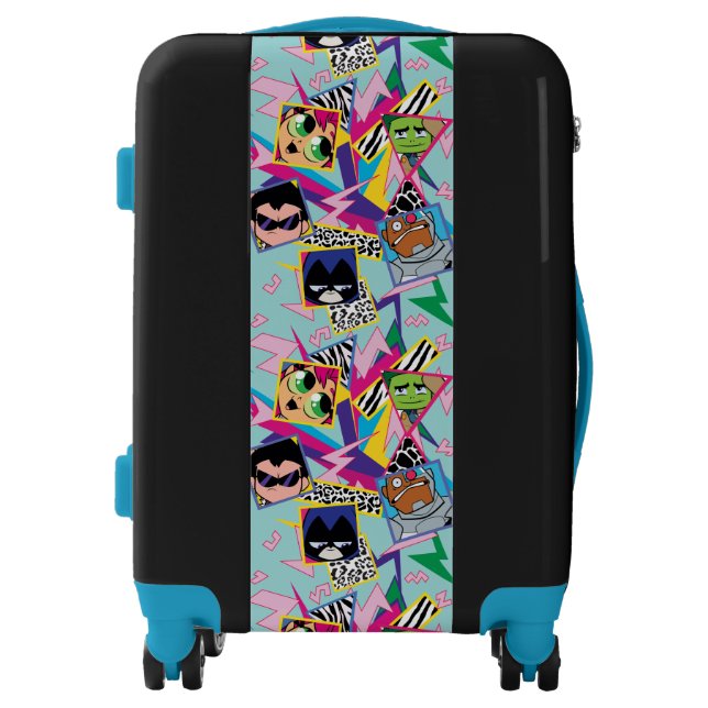 Teen Titans Go! | Retro 90's Group Collage Luggage (Front)