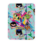 Teen Titans Go! | Retro 90's Group Collage Magnet