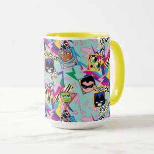 Teen Titans Go!   Retro 90's Group Collage Mug