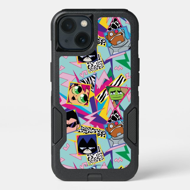Teen Titans Go! | Retro 90's Group Collage Otterbox iPhone Case (Back)