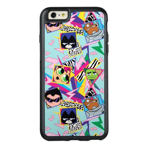 Teen Titans Go  Retro 90s Group Collage OtterBox iPhone 66s Plus Case